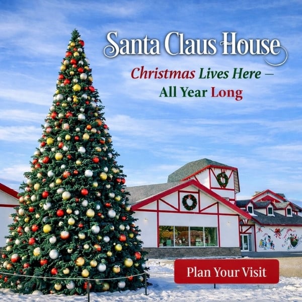Santa Claus House banner