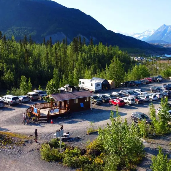 Base Camp Kennicott near Kennicott Glacier Lake in McCarthy, Alaska