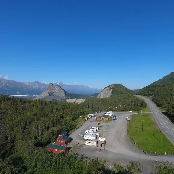 Grand View RV Park near the Matanuska Glacier in Chickaloon, Alaska