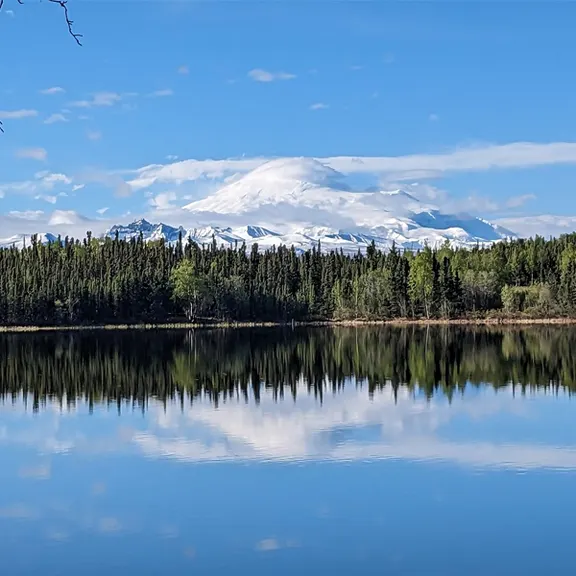 Grizzly Lake Campground beside Grizzly Lake near Gakona, Alaska