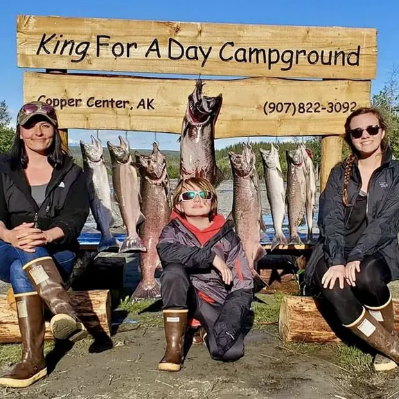 King For a Day Campground on the Klutina River in Copper Center, Alaska