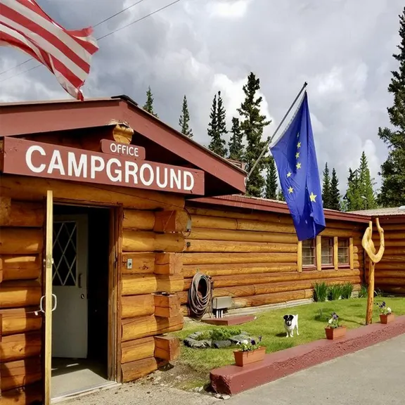 Tundra RV Park & Bar along the Alaska Highway in Tok, Alaska