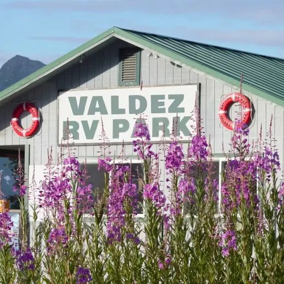 Valdez RV Park near the harbor in Valdez, Alaska